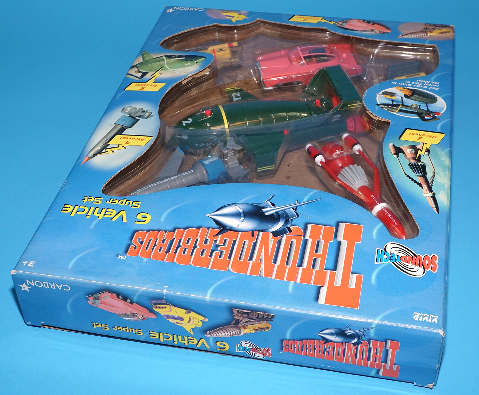 THUNDERBIRDS 6 VEHICLE SUPER SET MIB UK BOX 1999 CARLTON VIVID IMAGINATIONS - Image 4