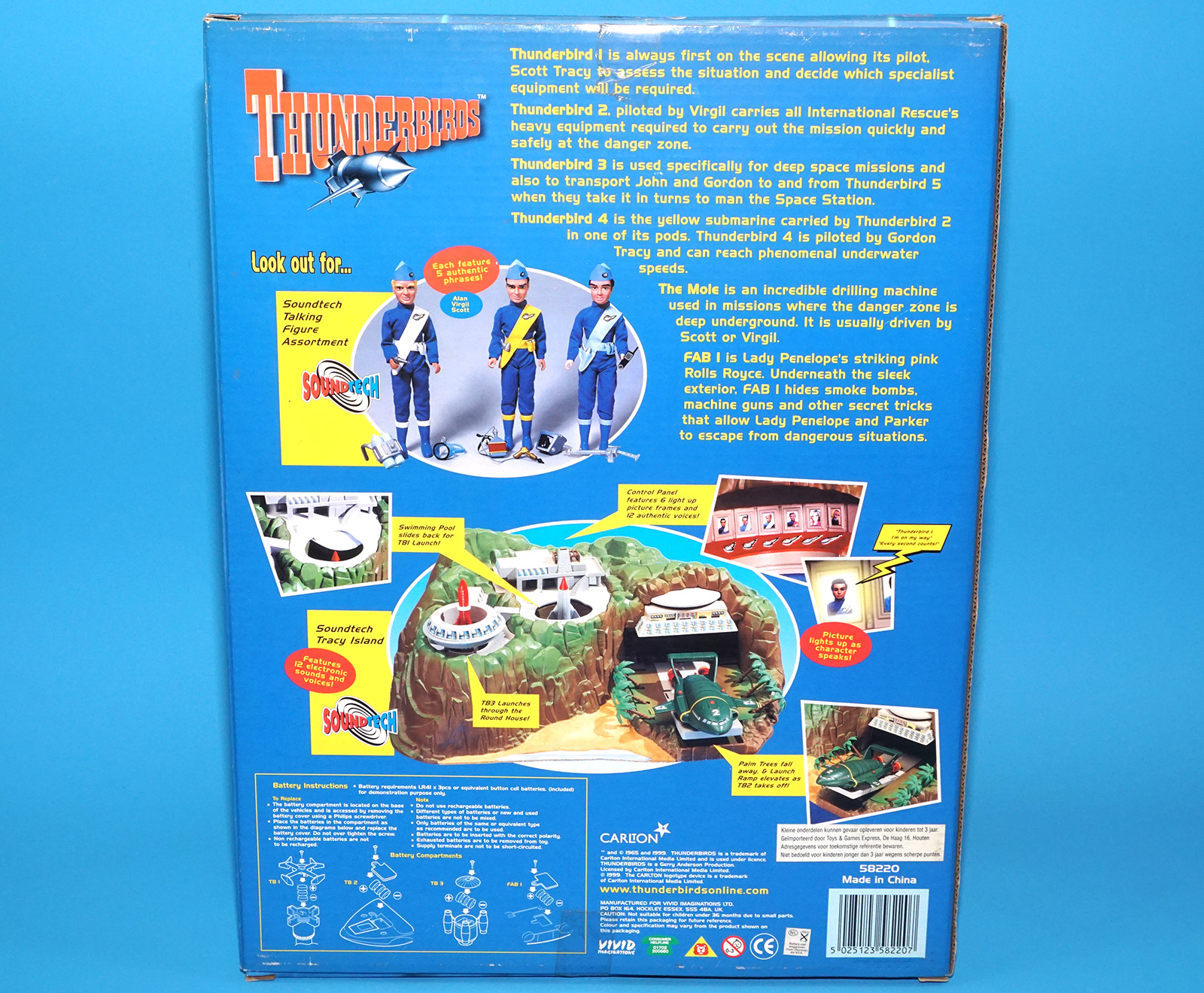 THUNDERBIRDS 6 VEHICLE SUPER SET MIB UK BOX 1999 CARLTON VIVID IMAGINATIONS - Image 7