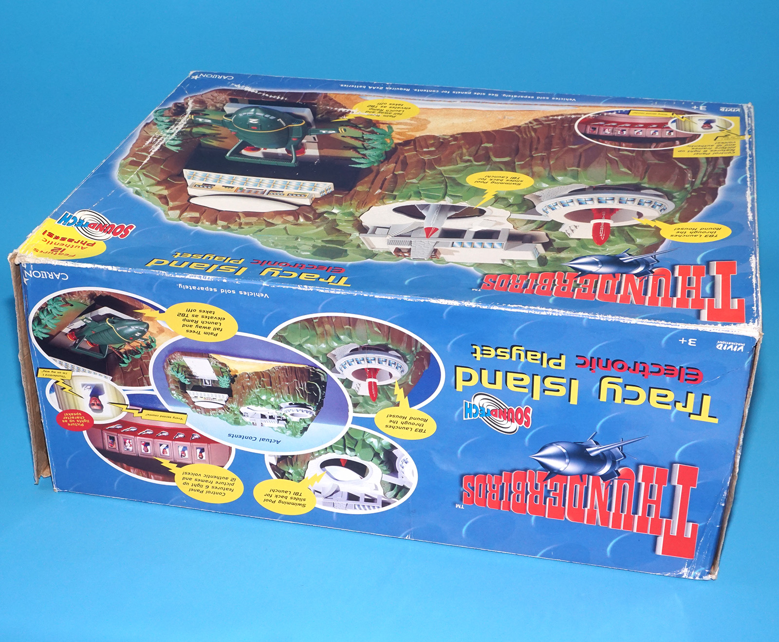 THUNDERBIRDS TRACY ISLAND ELECTRONIC PLAYSET BOXED EURO BOX 1999 CARLTON VIVID IMAGINATIONS - Image 5