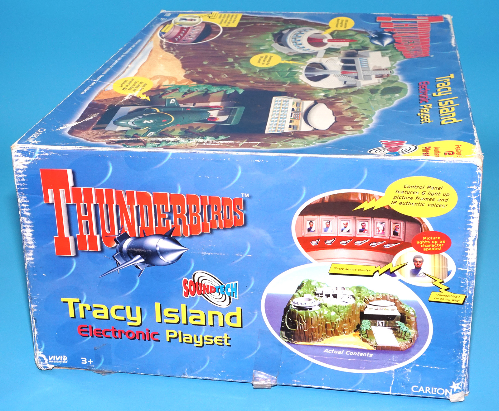 THUNDERBIRDS TRACY ISLAND ELECTRONIC PLAYSET BOXED EURO BOX 1999 CARLTON VIVID IMAGINATIONS - Image 6