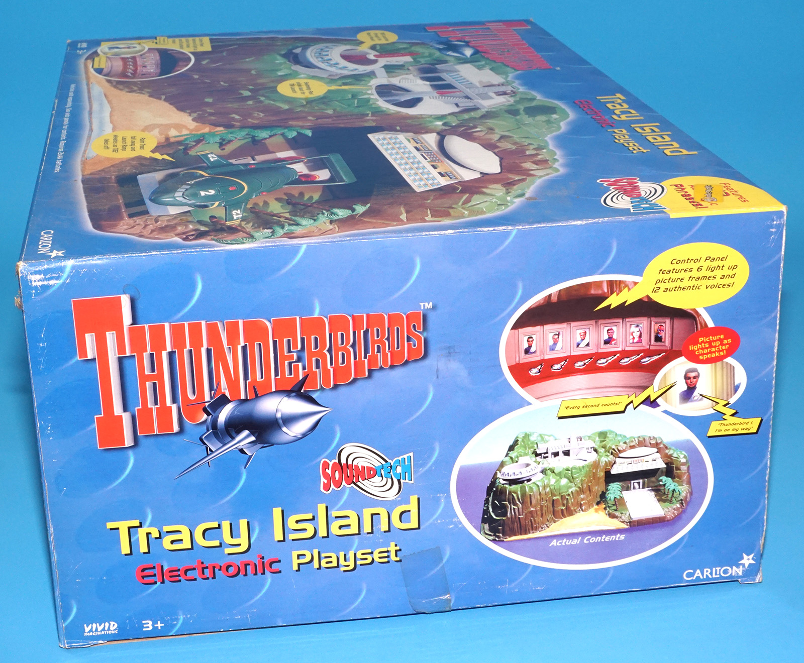 THUNDERBIRDS TRACY ISLAND ELECTRONIC PLAYSET MIB NRFB EURO BOX 1999 CARLTON VIVID IMAGINATIONS - Image 3