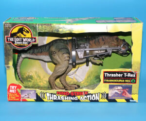 JURASSIC PARK THE LOST WORLD THRASHER T-REX COMPLETE BOXED US BOX 1996 KENNER WORKS!