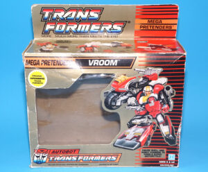 TRANSFORMERS G1 PRETENDERS VROOM ORIGINAL EMPTY EURO UK BOX 1988 HASBRO