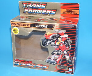 TRANSFORMERS G1 PRETENDERS VROOM ORIGINAL EMPTY EURO UK BOX 1988 HASBRO