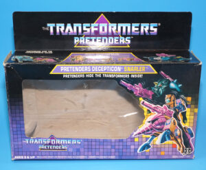 TRANSFORMERS G1 PRETENDERS SNARLER ORIGINAL EMPTY EURO UK BOX 1987 HASBRO