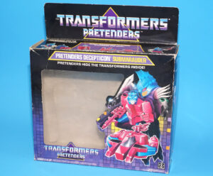 TRANSFORMERS G1 PRETENDERS SUBMARAUDER ORIGINAL EMPTY EURO UK BOX 1987 HASBRO