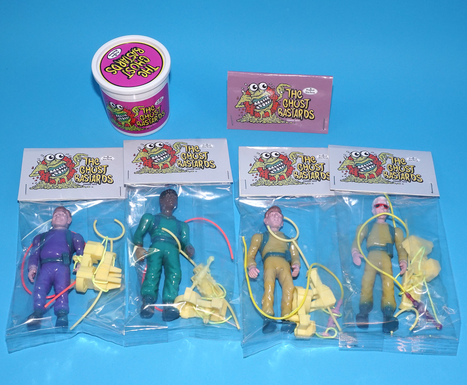 PROJECT MAYHEM THE GHOST BASTARDS SPOOK CHASERS FULL SET GHOSTBUSTERS BOOTLEG 2023 YOUZEE CREATION - Image 16