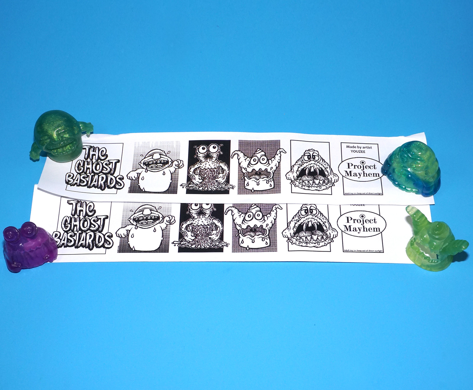 PROJECT MAYHEM THE GHOST BASTARDS SPOOK CHASERS GHOSTS SET GHOSTBUSTERS BOOTLEG 2023 YOUZEE GHOSTBUSTERS - Image 9