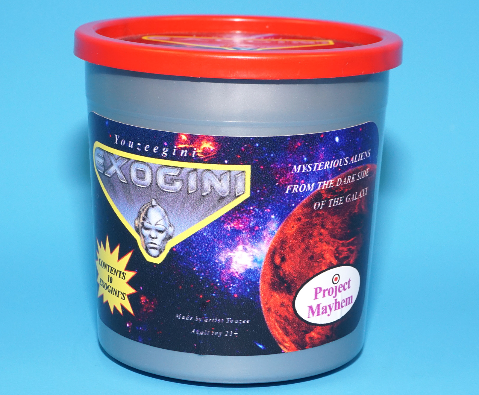 PROJECT MAYHEM EXOGINI FULL TUB BOX SET EGG YELLOW 2023 YOUZEE YOUZEEGINI - Image 7