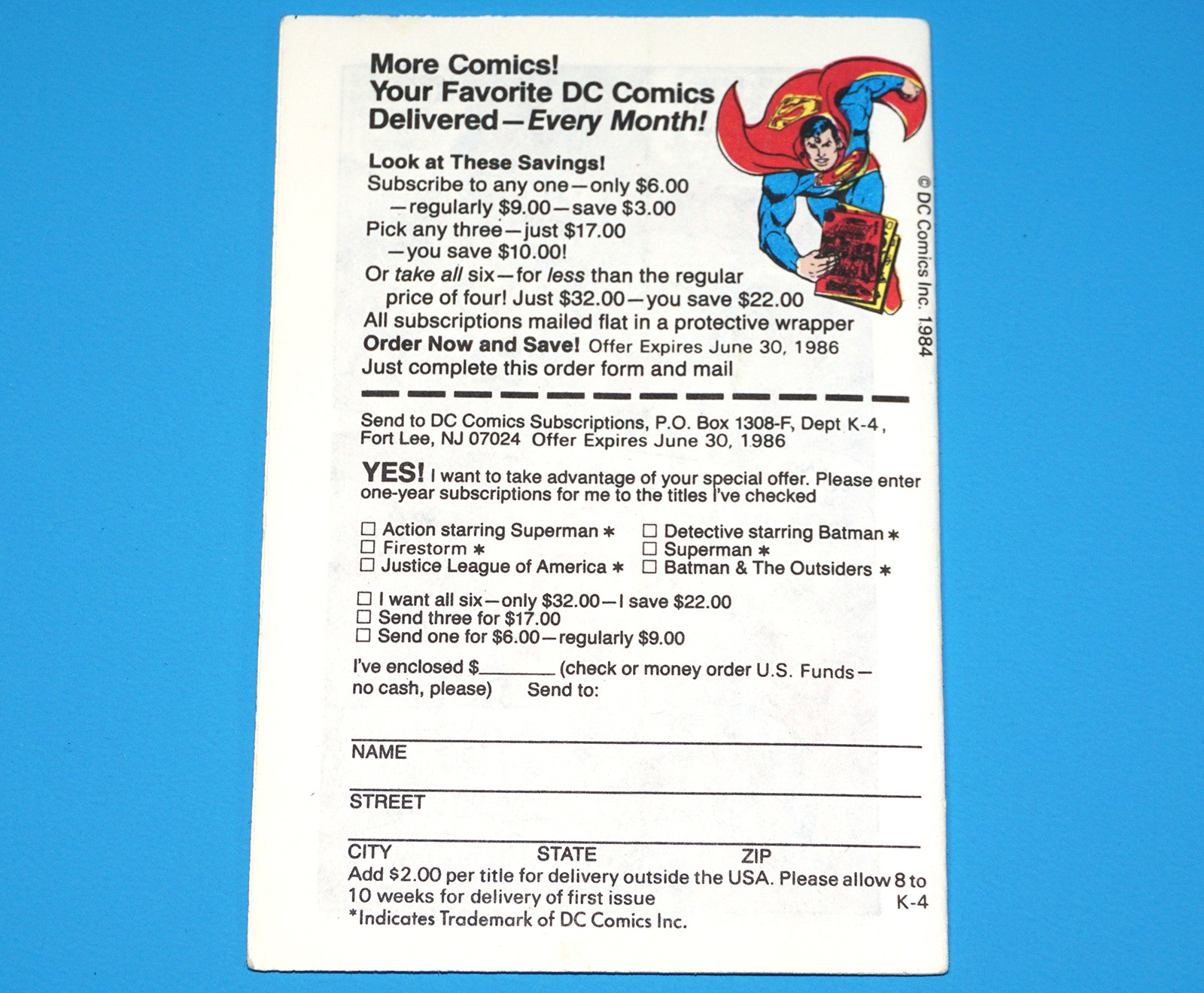 SUPER POWERS COLLECTION MINI COMIC #20 KALIBAK 1984 KENNER DC COMICS PROMO - Image 2