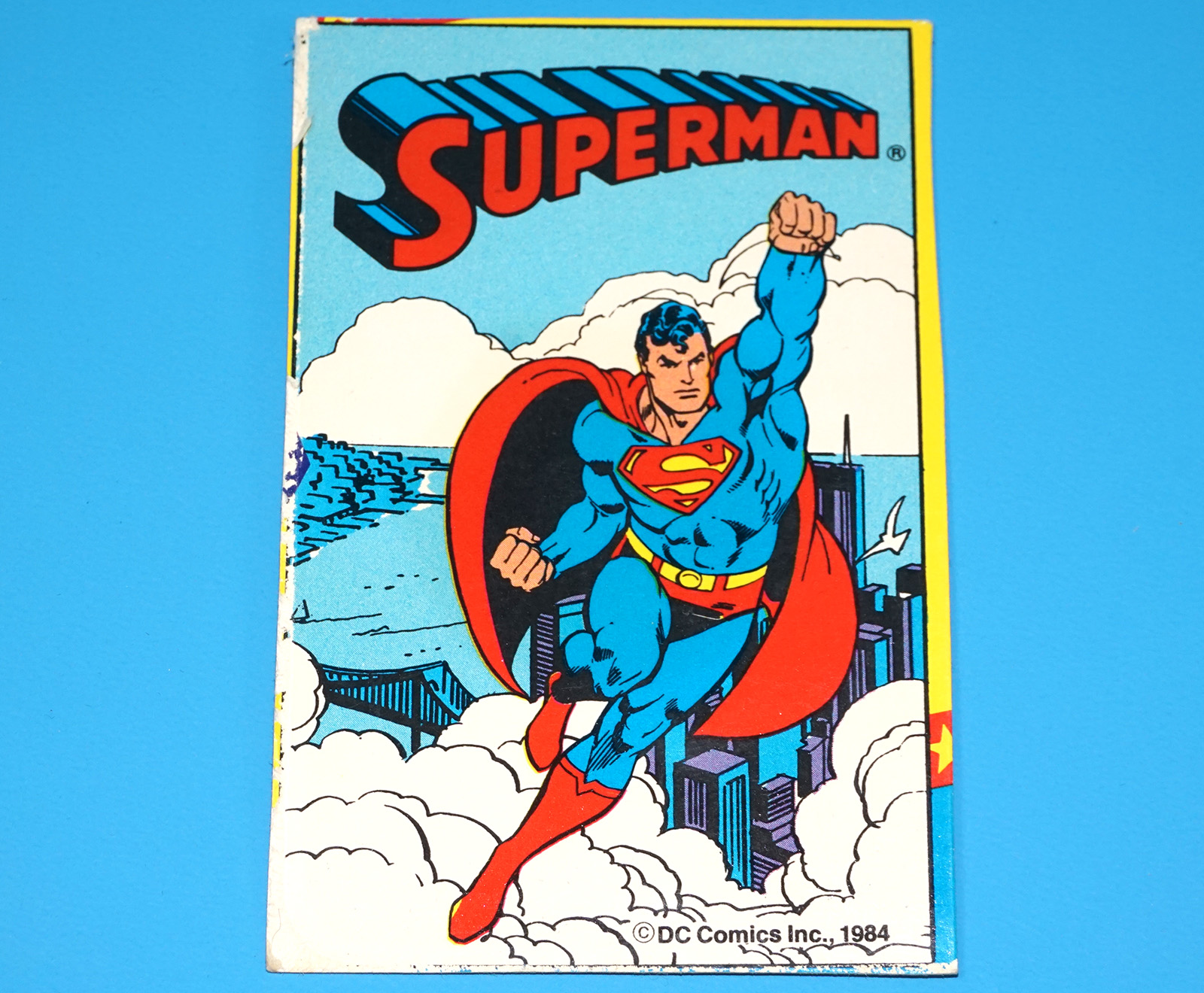 SUPER POWERS COLLECTION CUT BIO FILE CARD SUPERMAN 1983 KENNER - Image 2