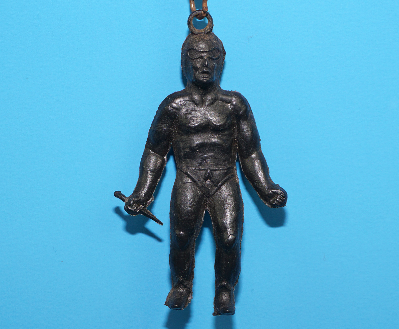 DANGER DIABOLIK KEYRING KEYCHAIN PLASTIC TOY FIGURE 1:32 SCALE 1968 HOLLAND PROMO