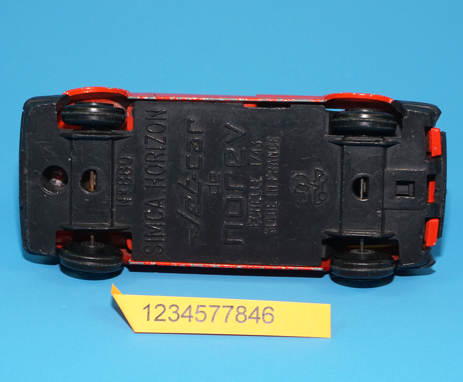 JETCAR #880 SIMCA HORIZON DIE CAST TOY MODEL CAR 1:43 SCALE 1980 NOREV FRANCE - Image 5