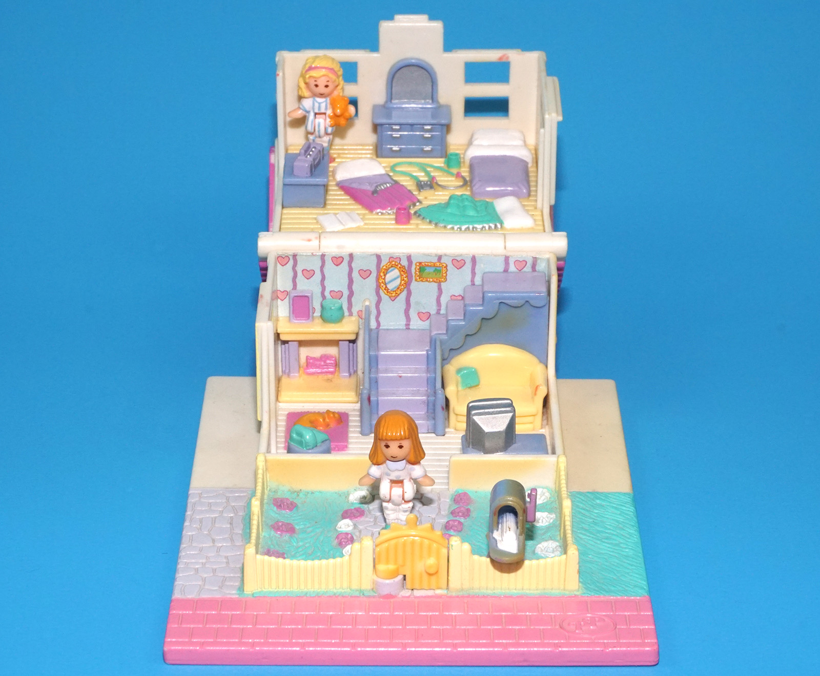 POLLY POCKET POLLY'S COZY COTTAGE 100% COMPLETE 1993 BLUEBIRD TOYS READ - Image 2