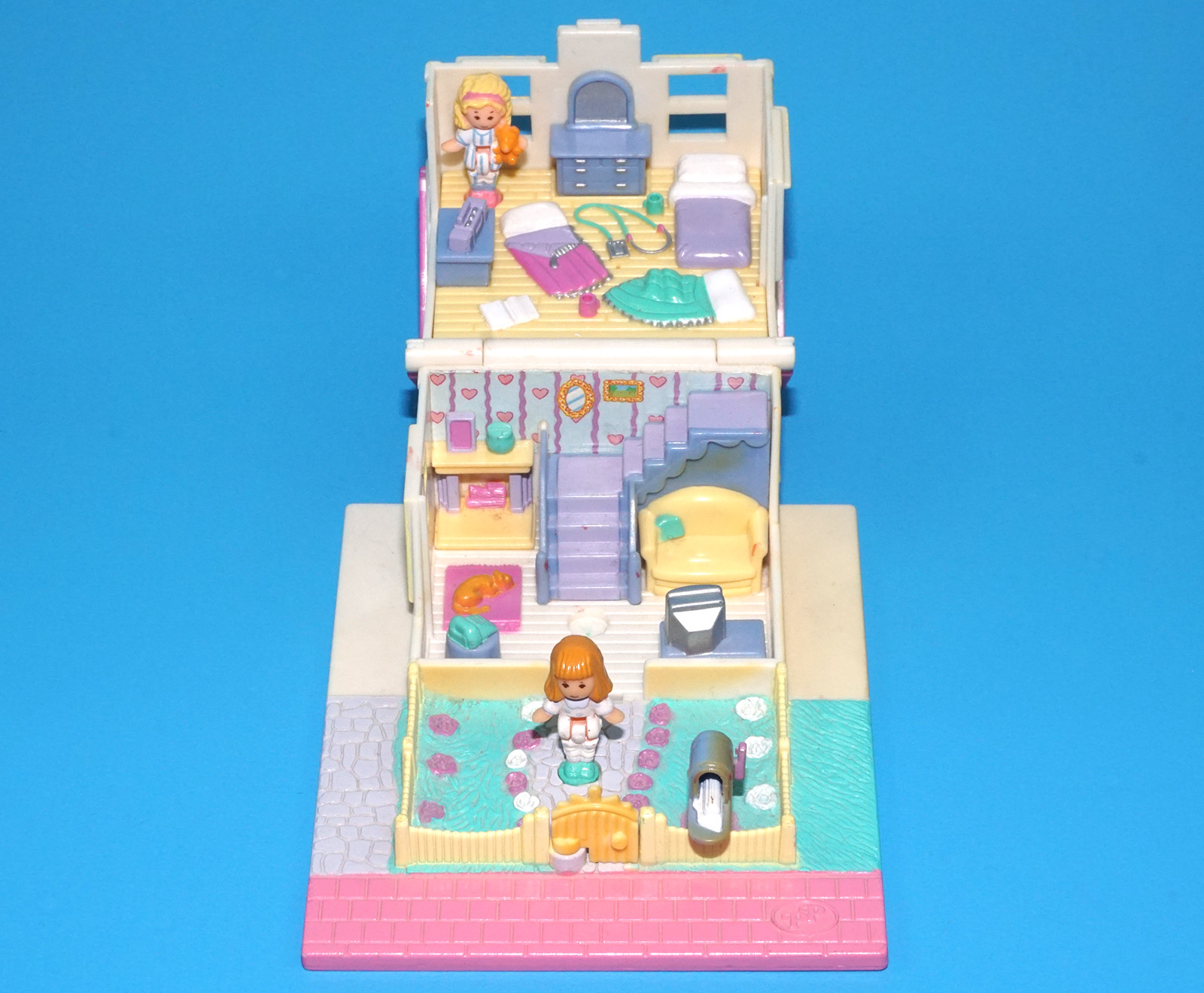POLLY POCKET POLLY'S COZY COTTAGE 100% COMPLETE 1993 BLUEBIRD TOYS READ - Image 3