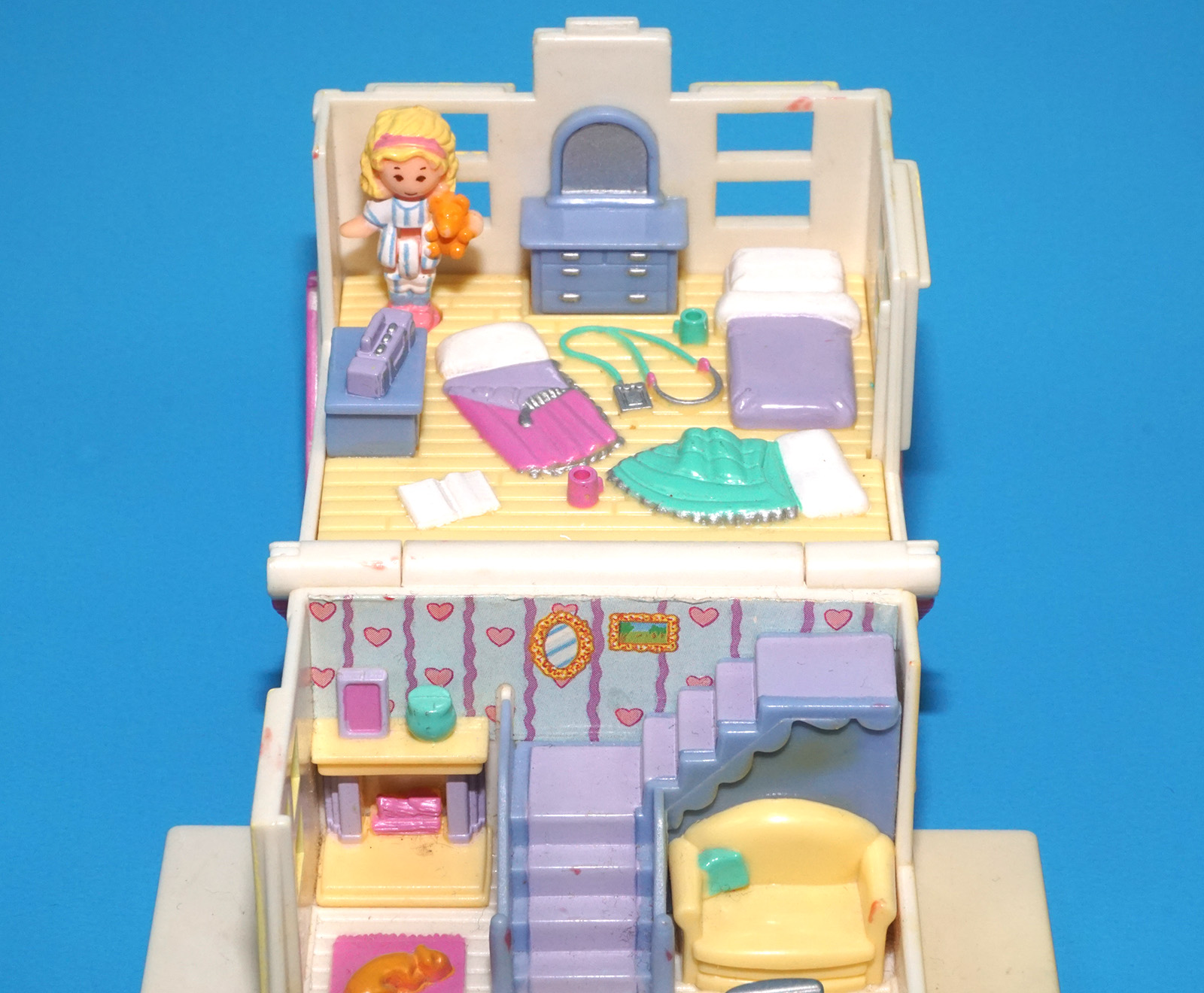 POLLY POCKET POLLY'S COZY COTTAGE 100% COMPLETE 1993 BLUEBIRD TOYS READ - Image 5