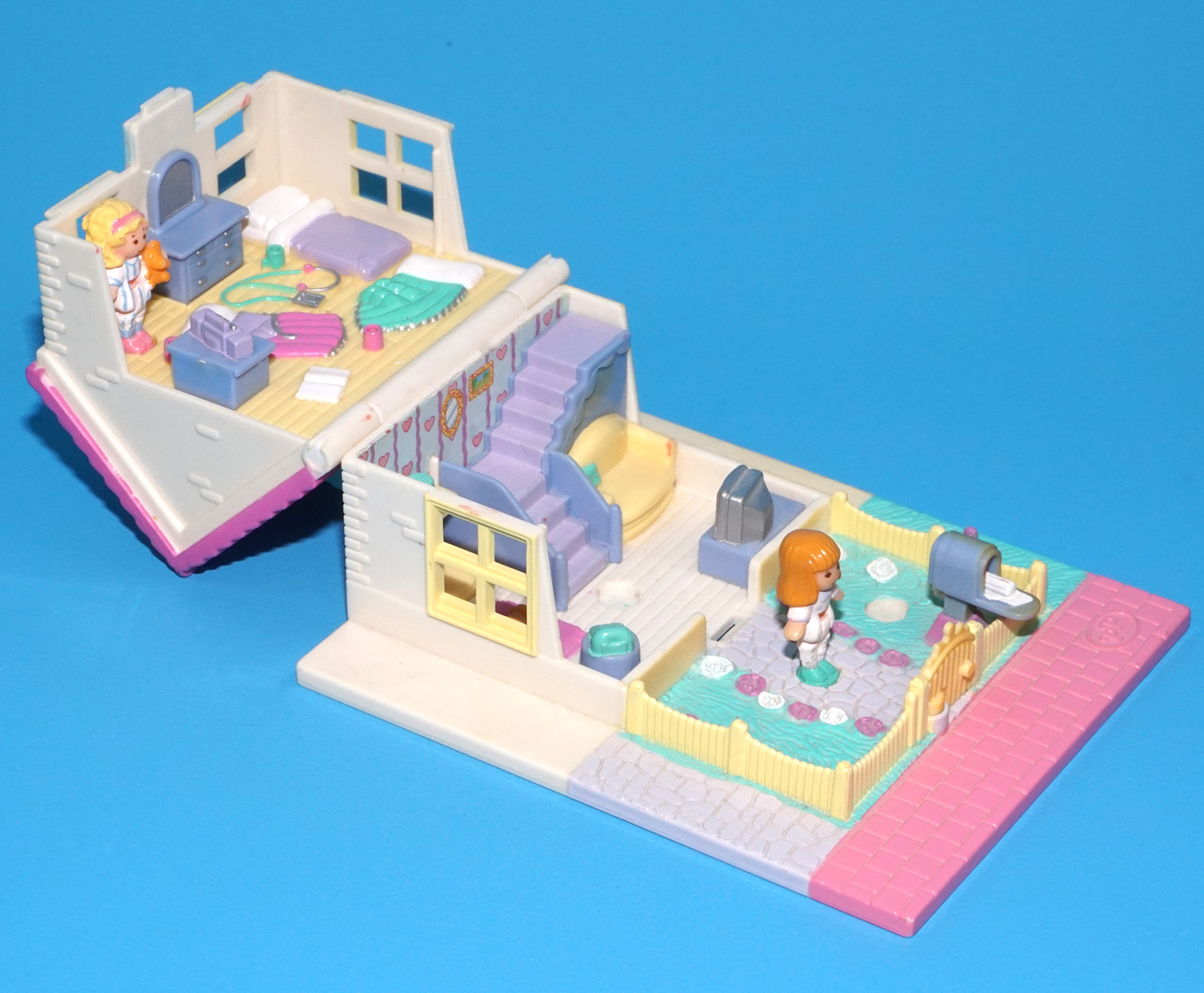 POLLY POCKET POLLY'S COZY COTTAGE 100% COMPLETE 1993 BLUEBIRD TOYS READ - Image 6