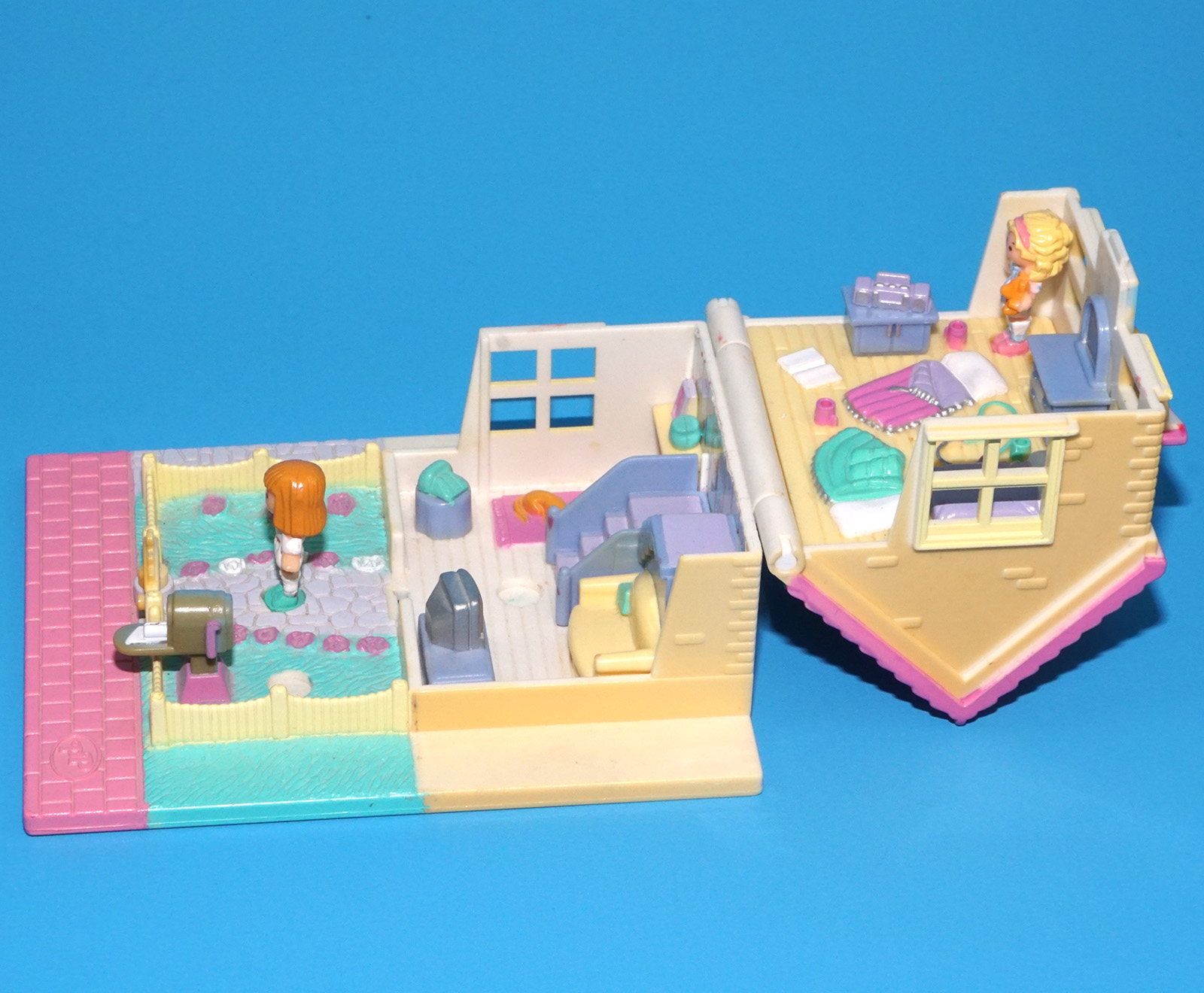 POLLY POCKET POLLY'S COZY COTTAGE 100% COMPLETE 1993 BLUEBIRD TOYS READ - Image 7