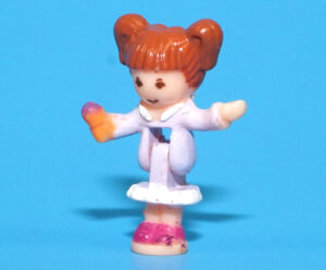 POLLY POCKET ORIGINAL SPARE PART MAGICAL MOVIN POLLYVILLE TAWNY FIGURE 1996 BLUEBIRD TOYS