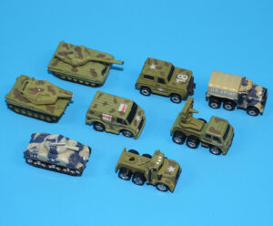MICRO MACHINES MILITARY VEHICLES U.S. USMC TANKS TRUCKS JEEP 1989 GALOOB FUNRISE