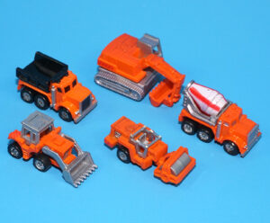 MICRO MACHINES SUN COLOR CHANGERS #1 CONSTRUCTION VEHICLES 100% COMPLETE 1988 GALOOB READ