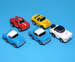 MICRO MACHINES #3 U.S. CLASSICS COLLECTION MUSTANG THUNDERBIRD CARS 1988 GALOOB