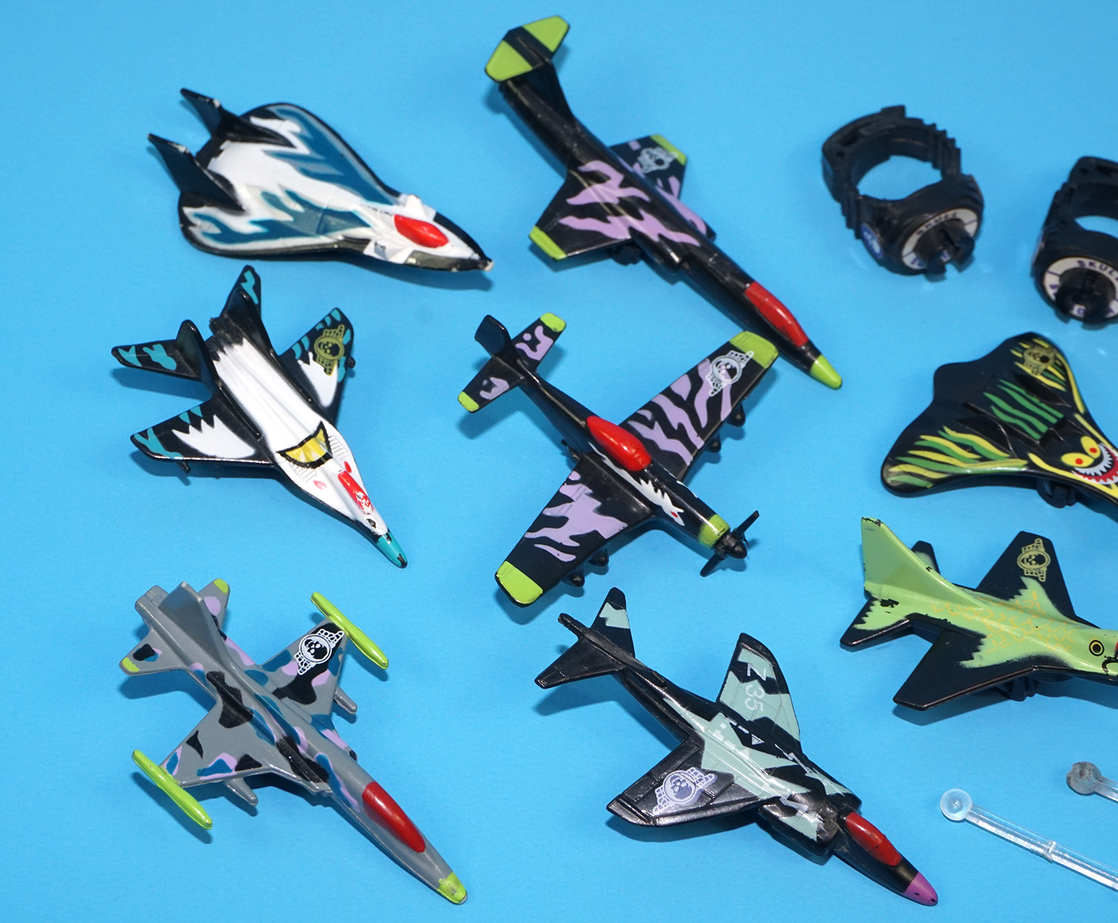 RING RAIDERS & SKULL SQUADRON FIGHTER PLANE LOT 1988 MATCHBOX - Image 3