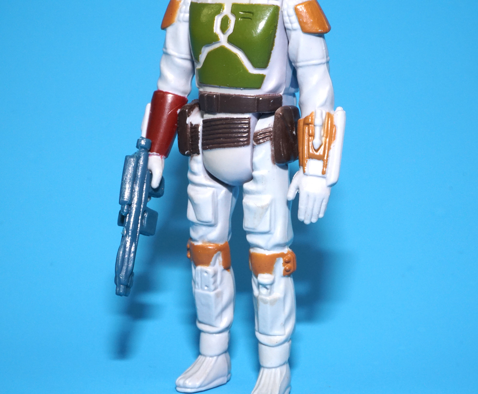 STAR WARS ANH BOBA FETT PBP TRI-LOGO UNPAINTED KNEE DART 100% COMPLETE & ORIGINAL C9 1979 KENNER - Image 4