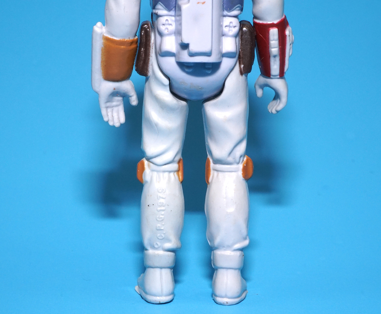 STAR WARS ANH BOBA FETT PBP TRI-LOGO UNPAINTED KNEE DART 100% COMPLETE & ORIGINAL C9 1979 KENNER - Image 7