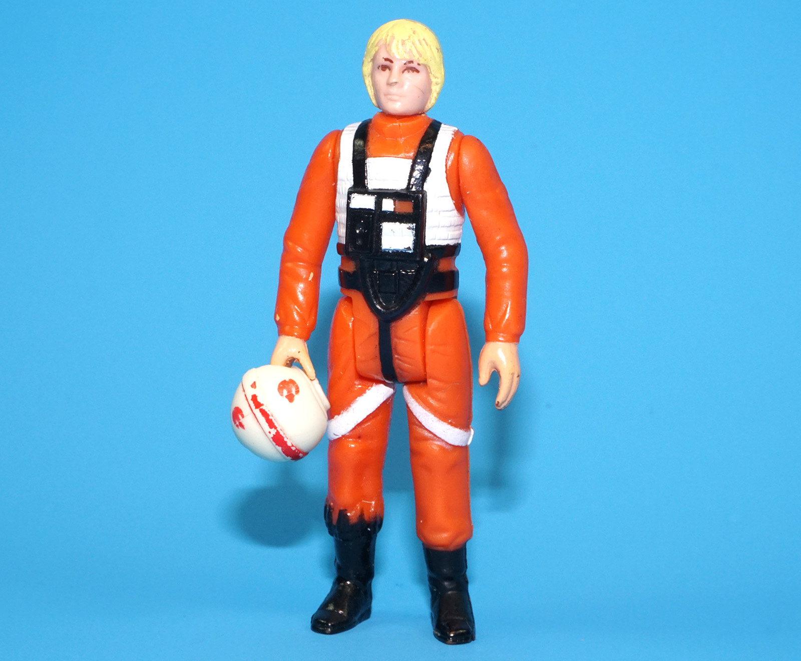 STAR WARS ANH LUKE SKYWALKER X-WING PILOT NO COO RAISED BAR CUSTOM REMOVABLE HELMET C8 1978 KENNER - Image 2