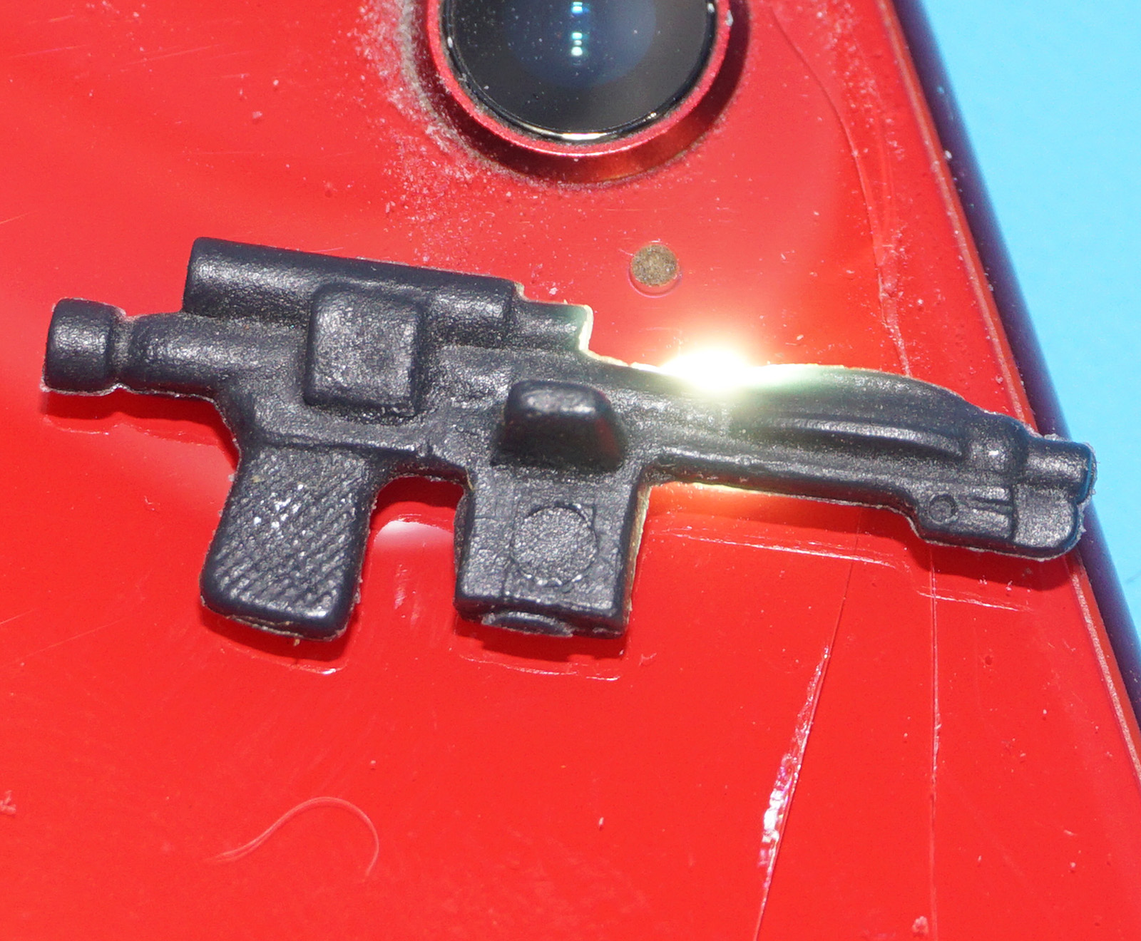 STAR WARS ORIGINAL SPARE PART ANH STORMTROOPER IMPERIAL BLASTER GUN v2 M1 UNITOY GREY BLACK 1977 KENNER - Image 4