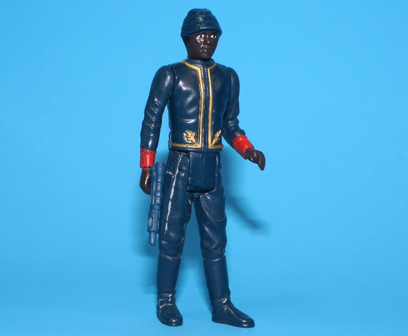 STAR WARS ESB BESPIN SECURITY GUARD (BLACK) HONG KONG UNITOY 100% COMPLETE & ORIGINAL C8+ 1981 KENNER READ - Image 2