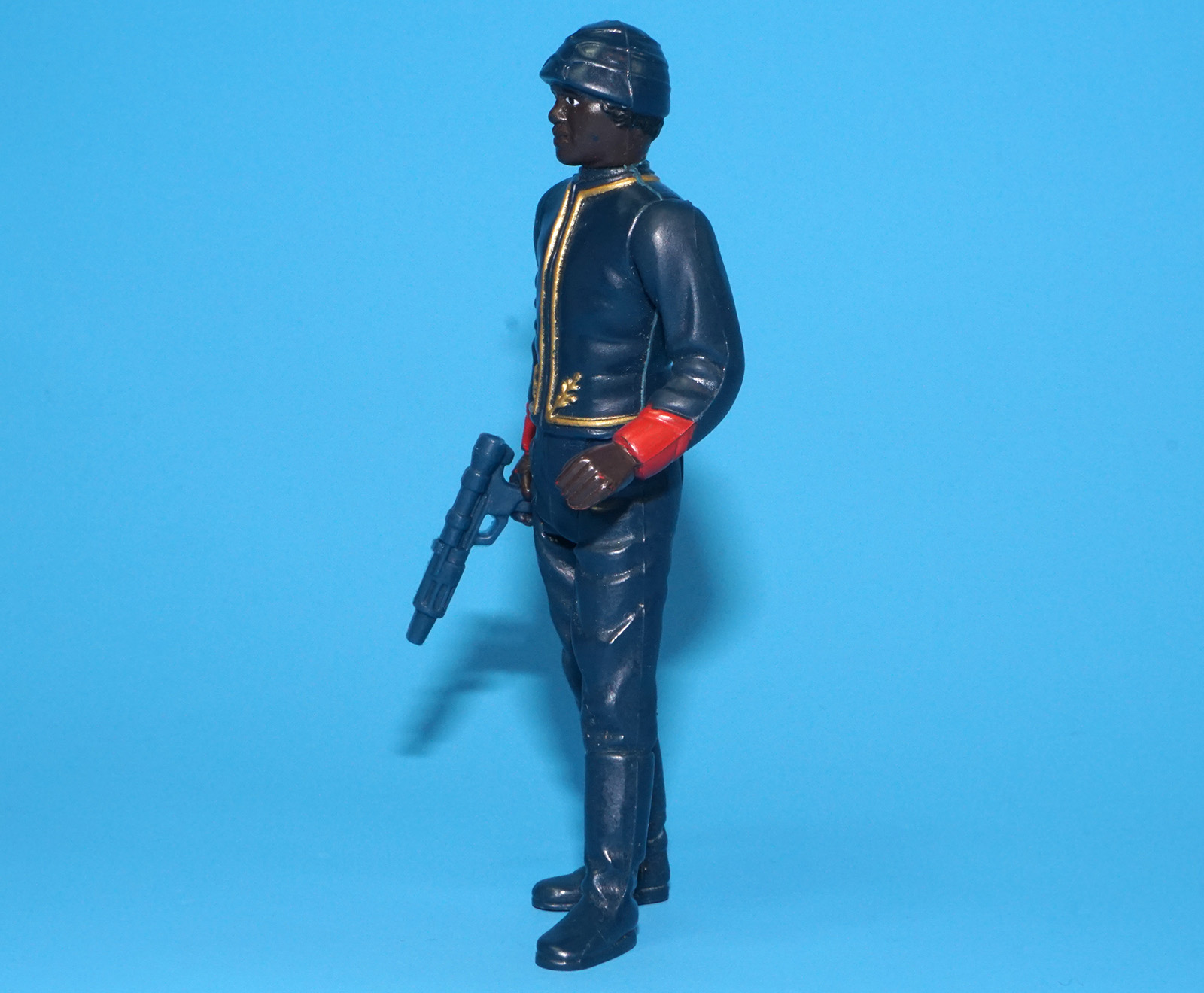 STAR WARS ESB BESPIN SECURITY GUARD (BLACK) HONG KONG UNITOY 100% COMPLETE & ORIGINAL C8+ 1981 KENNER READ - Image 3