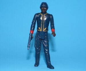 STAR WARS ESB BESPIN SECURITY GUARD (BLACK) HONG KONG UNITOY 100% COMPLETE & ORIGINAL C8+ 1981 KENNER READ