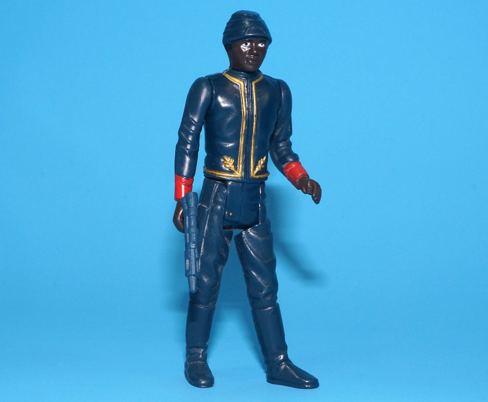 STAR WARS ESB BESPIN SECURITY GUARD (BLACK) HONG KONG UNITOY 100% COMPLETE & ORIGINAL C8+ 1981 KENNER READ - Image 2