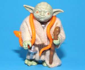 STAR WARS ESB YODA HONG KONG SMILE ORANGE SNAKE 100% COMPLETE & ORIGINAL C8+ 1980 KENNER