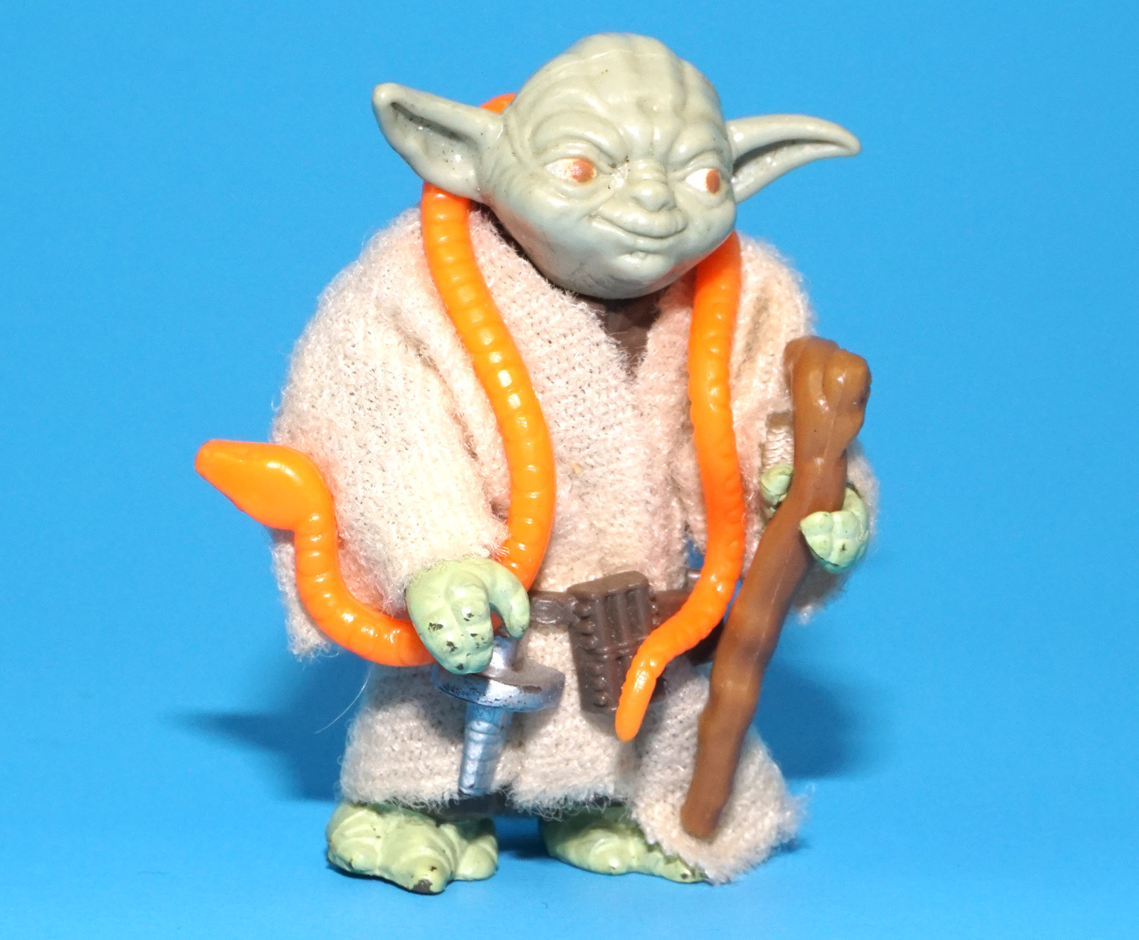 STAR WARS ESB YODA HONG KONG SMILE ORANGE SNAKE 100% COMPLETE & ORIGINAL C8+ 1980 KENNER - Image 2