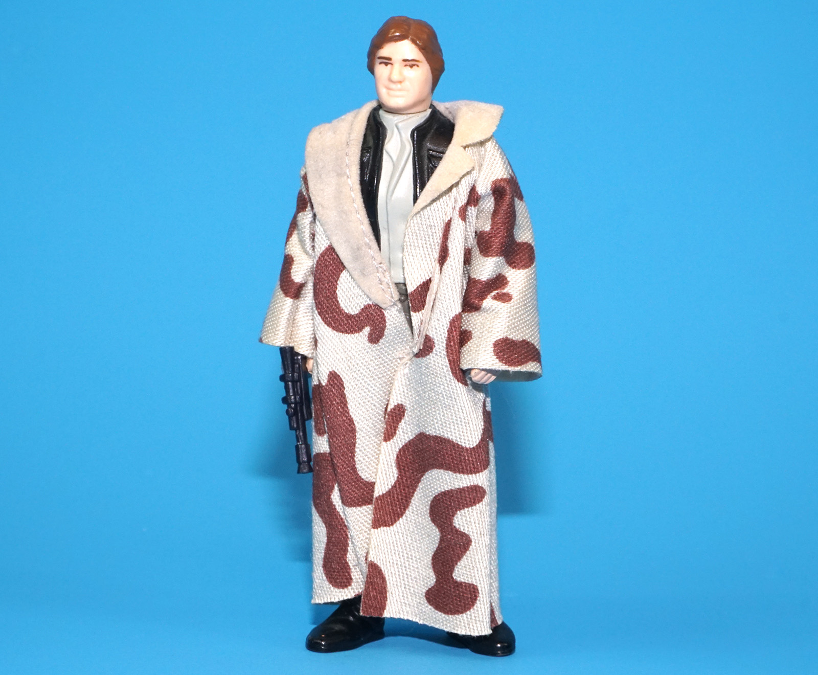 STAR WARS ROTJ HAN SOLO TRENCH COAT NO COO SMILE 100% COMPLETE & ORIGINAL C9 1984 KENNER - Image 2
