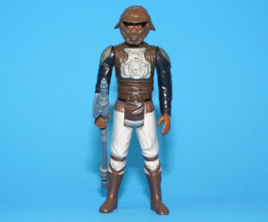 STAR WARS ROTJ LANDO CALRISSIAN SKIFF GUARD NO COO SMILE 100% COMPLETE & ORIGINAL C9+ 1982 KENNER