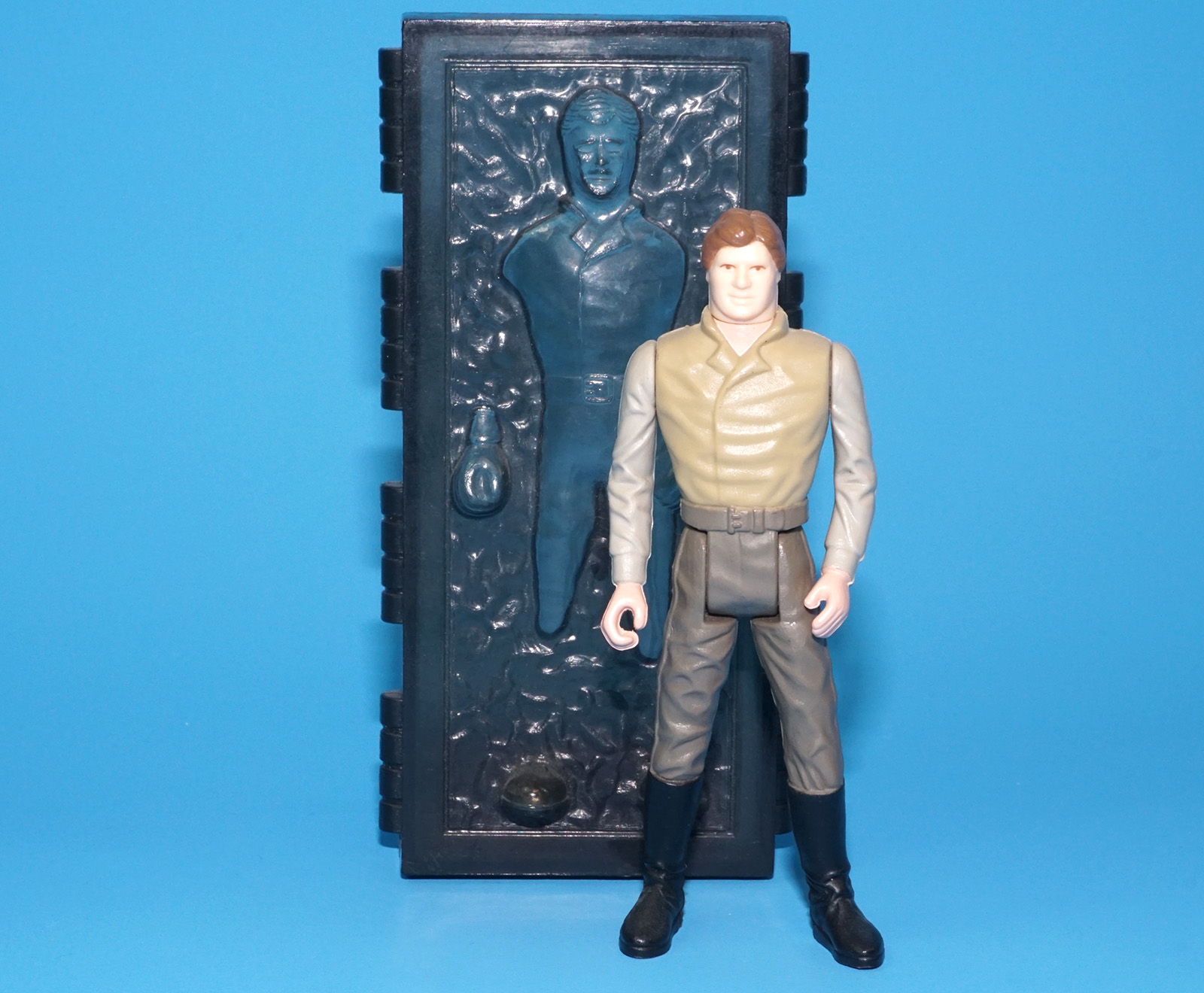 STAR WARS POTF HAN SOLO CARBONITE 100% COMPLETE & ORIGINAL C8+ 1985 KENNER LAST 17 - Image 2