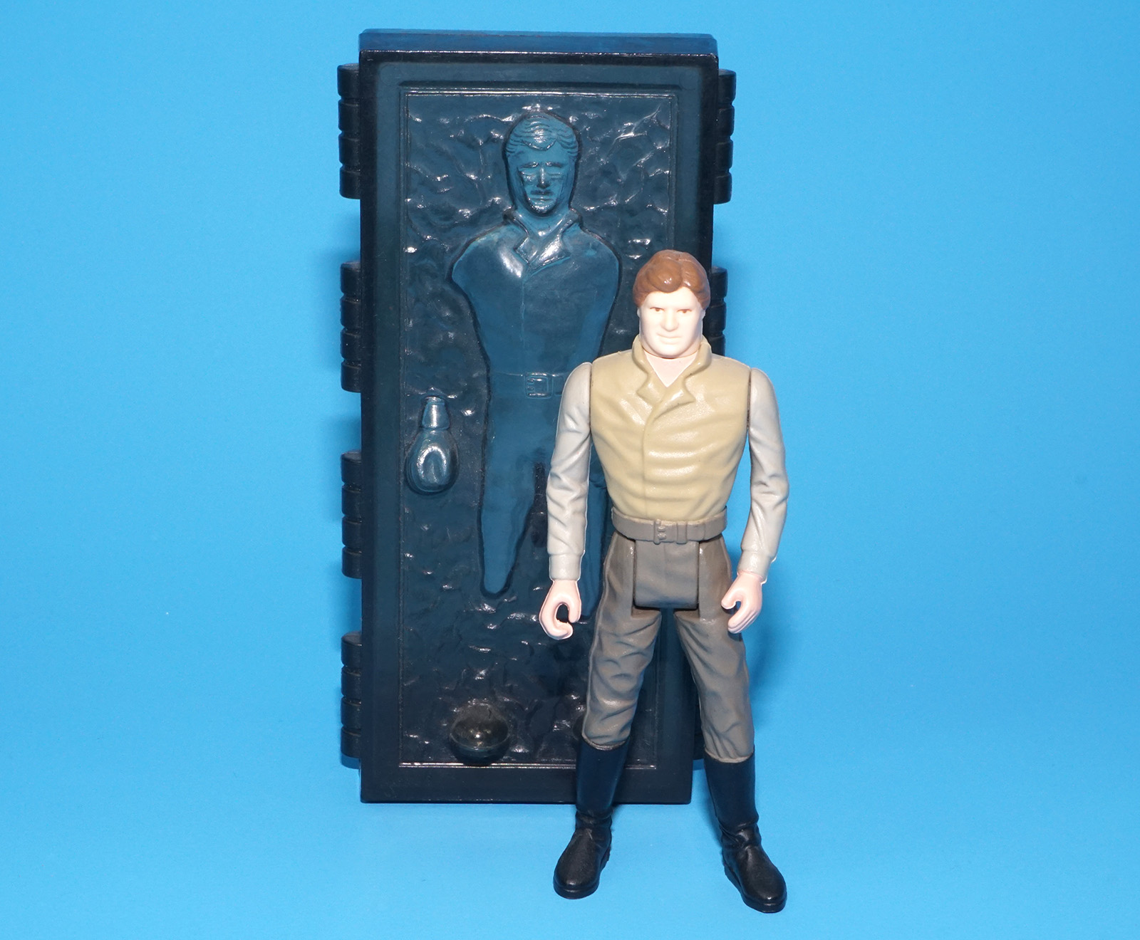 STAR WARS POTF HAN SOLO CARBONITE 100% COMPLETE & ORIGINAL C8+ 1985 KENNER LAST 17 - Image 3