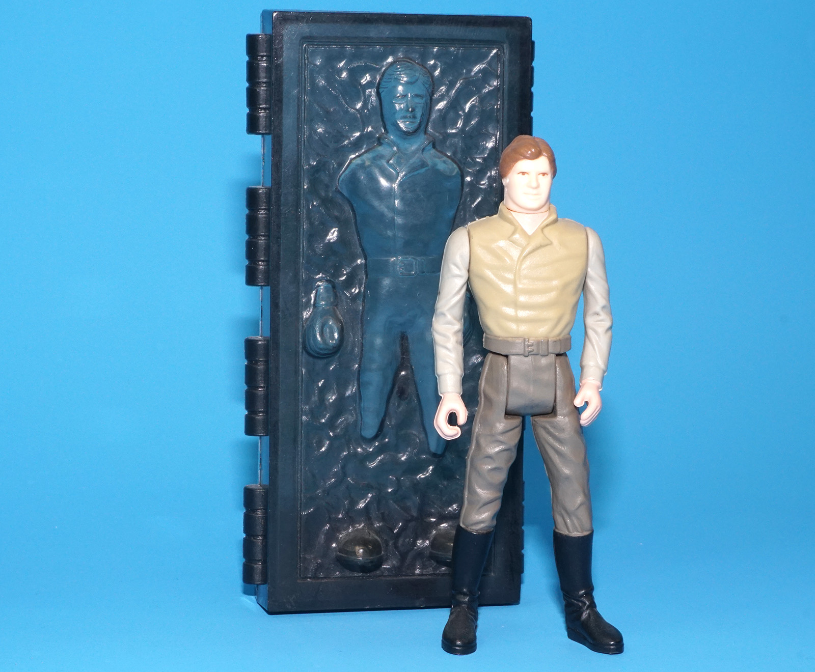 STAR WARS POTF HAN SOLO CARBONITE 100% COMPLETE & ORIGINAL C8+ 1985 KENNER LAST 17 - Image 4