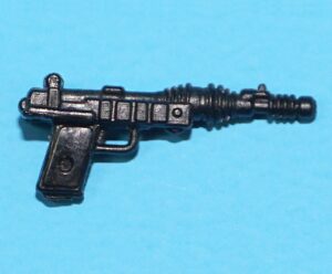 STAR WARS ORIGINAL SPARE PART POTF A-WING PILOT ENDOR BLASTER v3 M3 SMILE SOLID BLACK 1985 KENNER IMPERIAL GUNNER