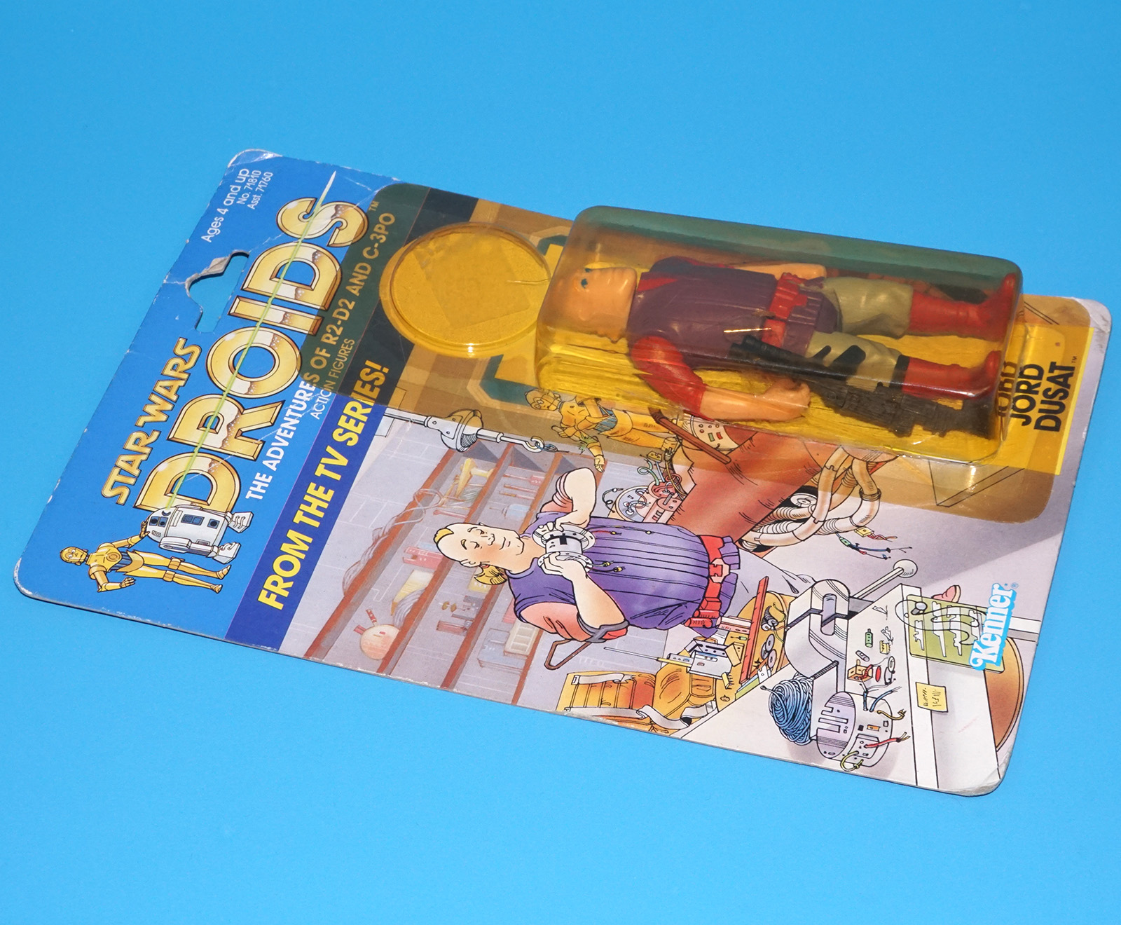 STAR WARS DROIDS JORD DUSAT MOC US CARD 1985 KENNER POTF READ - Image 3