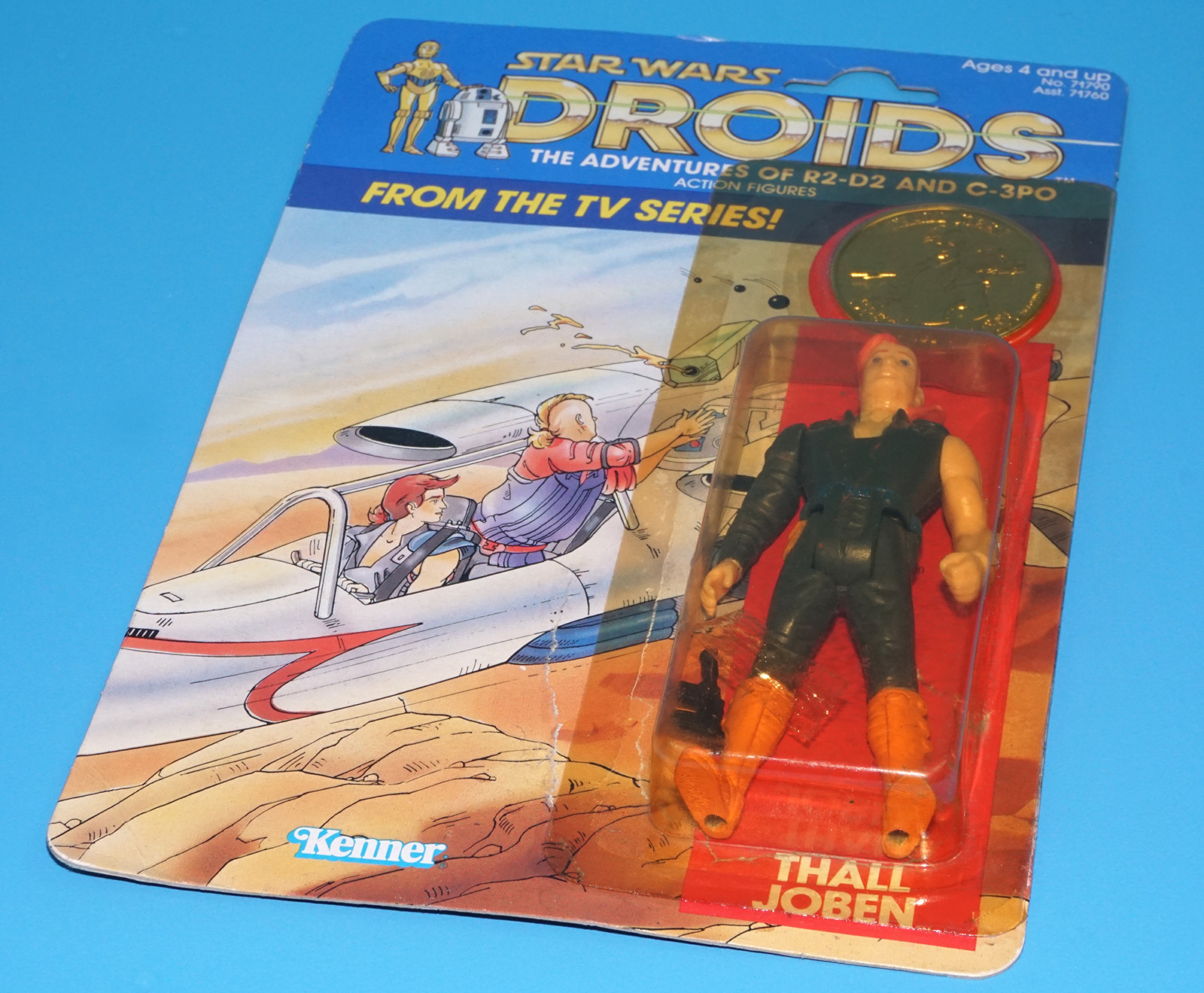 STAR WARS DROIDS THALL JOBEN MOC US CARD RESEAL 1985 KENNER POTF READ - Image 8