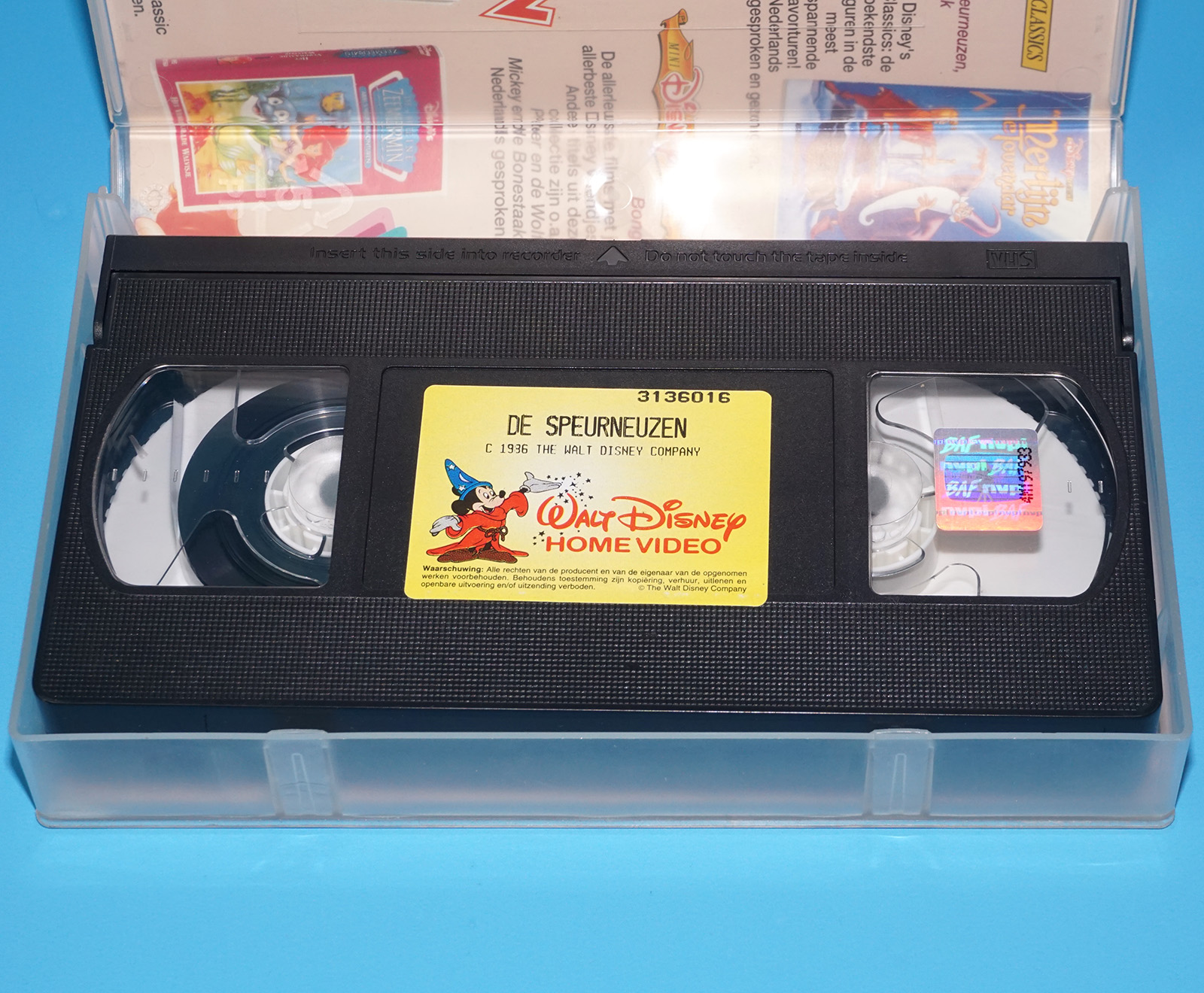 VHS DISNEY CLASSICS THE GREAT MOUSE DETECTIVE 1986 DE SPEURNEUZEN PAL DUTCH 1992 BENEVISTA HOME ENTERTAINMENT - Image 5