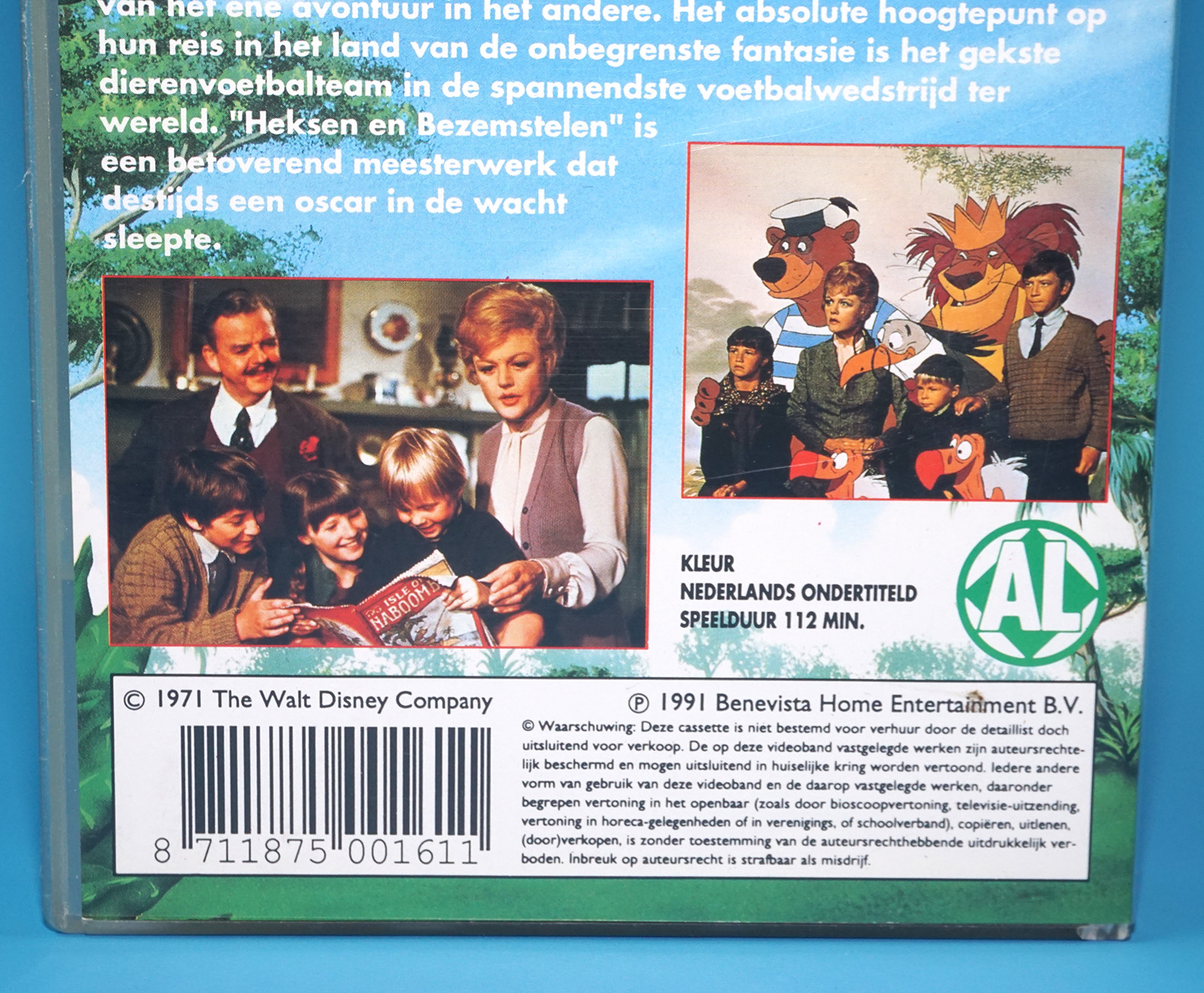 VHS DISNEY CLASSICS BEDKNOBS AND BROOMSTICKS 1971 HEKSEN EN BEZEMSTELEN PAL DUTCH 1991 BENEVISTA HOME ENTERTAINMENT - Image 3