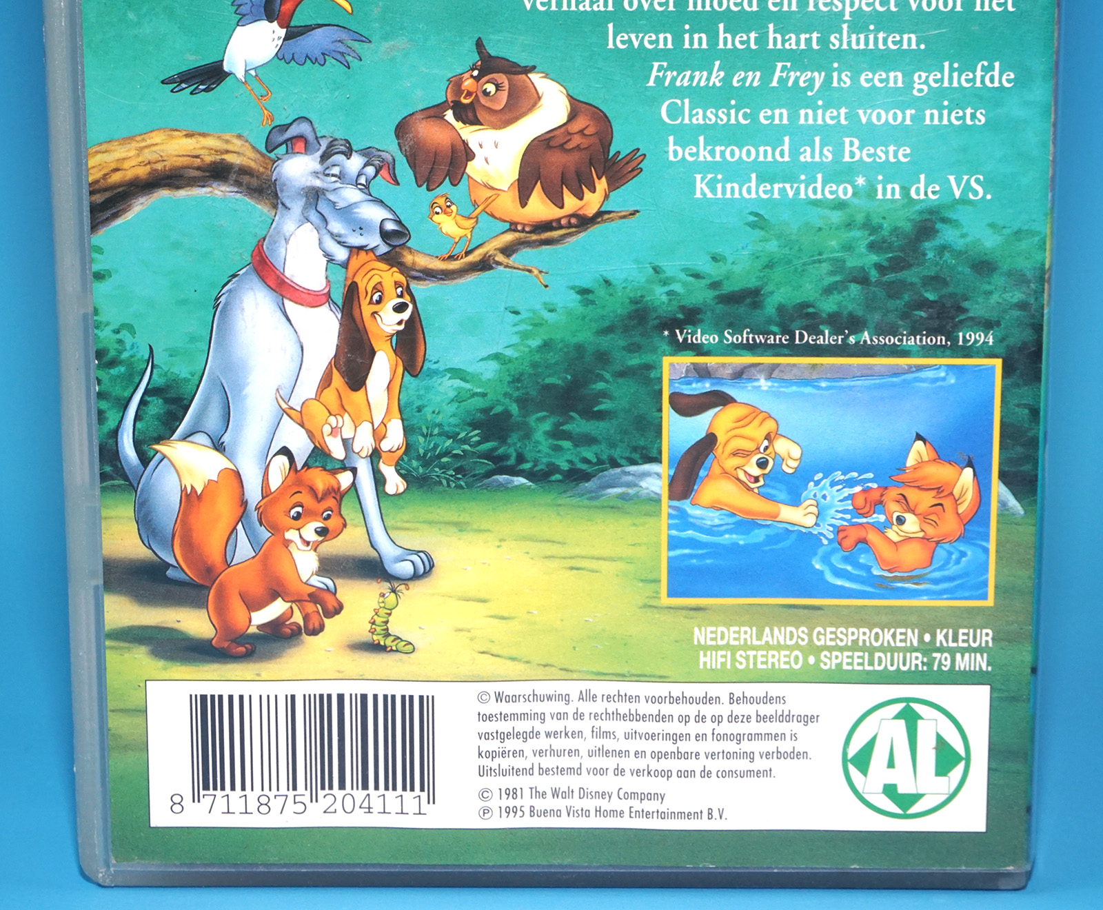 VHS DISNEY CLASSICS FOX AND HOUND 1981 FRANK EN FREY PAL DUTCH 1995 BENEVISTA HOME ENTERTAINMENT - Image 3