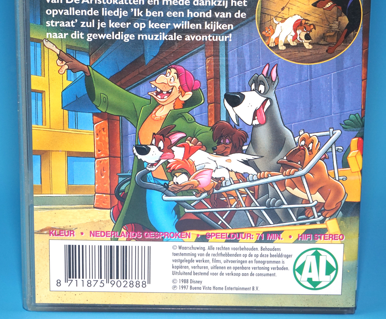 VHS DISNEY CLASSICS OLIVER & COMPANY 1987 OLIVER & CO PAL DUTCH 1997 BENEVISTA HOME ENTERTAINMENT - Image 3