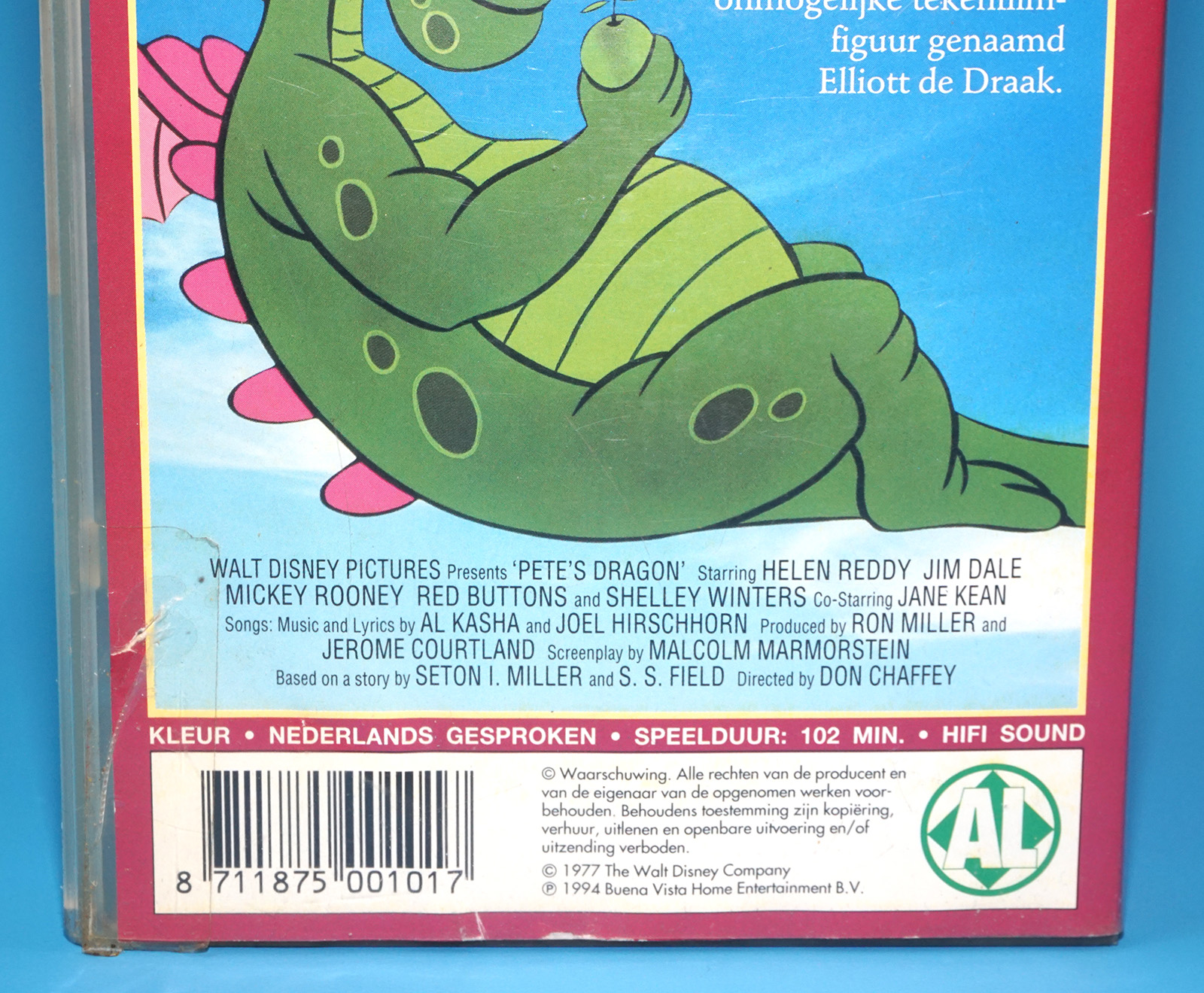 VHS DISNEY CLASSICS PETE'S DRAGON 1977 PETER EN DE DRAAK PAL DUTCH 1994 BENEVISTA HOME ENTERTAINMENT - Image 3